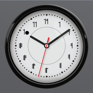 African Numerals Clock #002