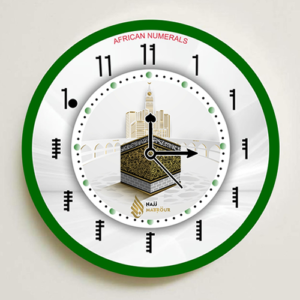 African Numerals Clock #003